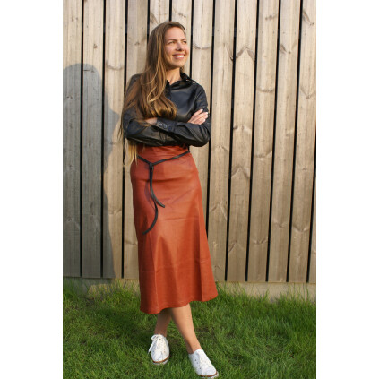 Skirt Nice Long - Basic Leather Rust afbeelding