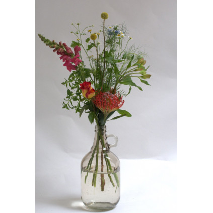 Veldbloemen in vaas afbeelding
